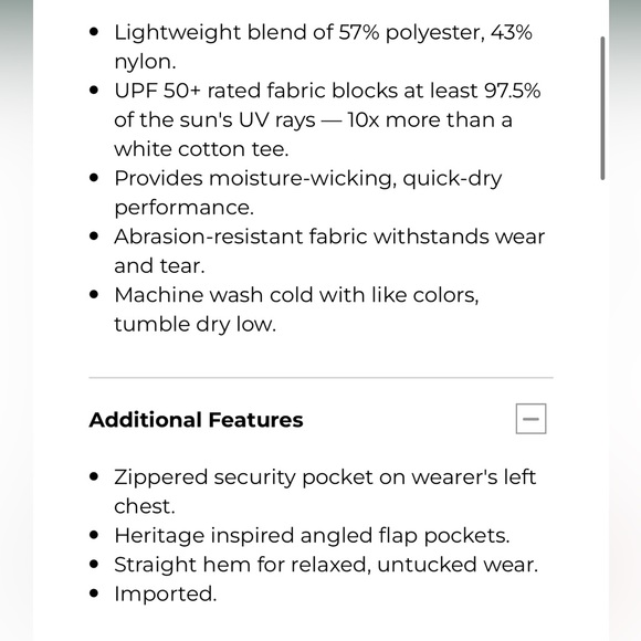 L.L. Bean SunSmart Cool Weave Short Sleeve Shirt in Russet Clay/Sea Green - Picture 6 of 11